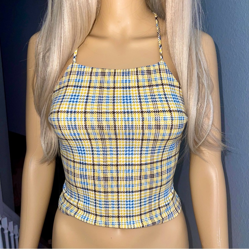 Checkered crop top